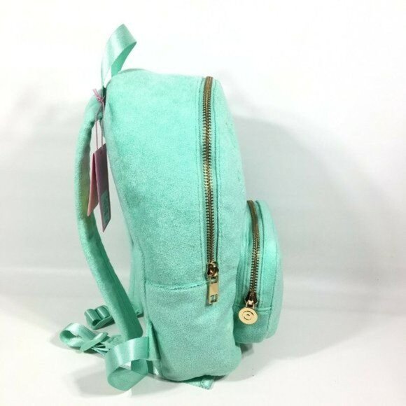 Stoney Clover Lane x Target Terry Cloth Embossed Backpack Light Green 15.75" - Picture 7 of 12